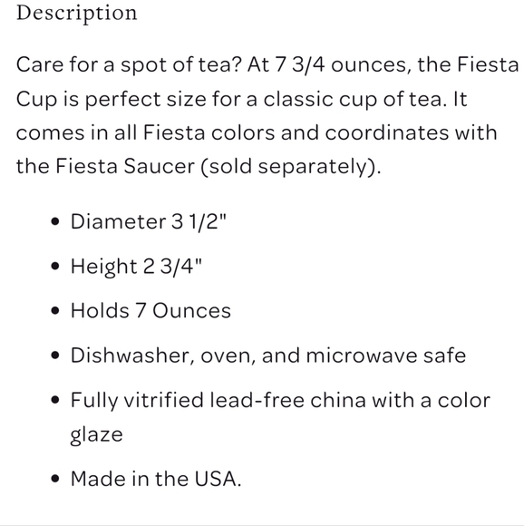 Fiesta Homer Laughlin China Rose Pink Flat (Tea) Cup. Pristine Condition. - Picture 2 of 12